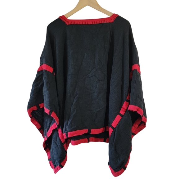 Roja Collection Colorful Heavy Embroidered Poncho Sz 2/XL Boho Western Cowgirl - Picture 2 of 13